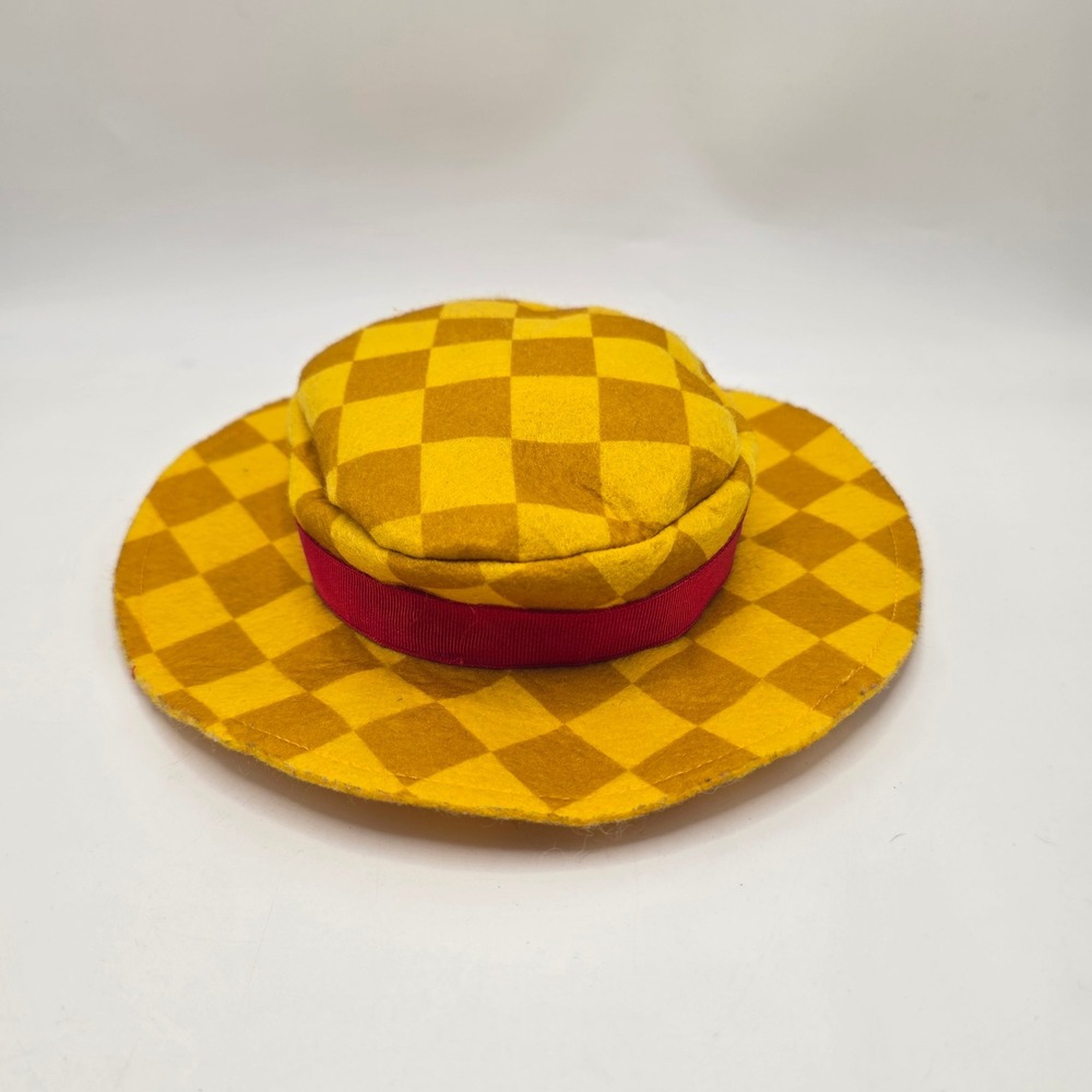 Build A Bear Disney Frozen Olaf Hawaiian Yellow Checkered Hat In Summer